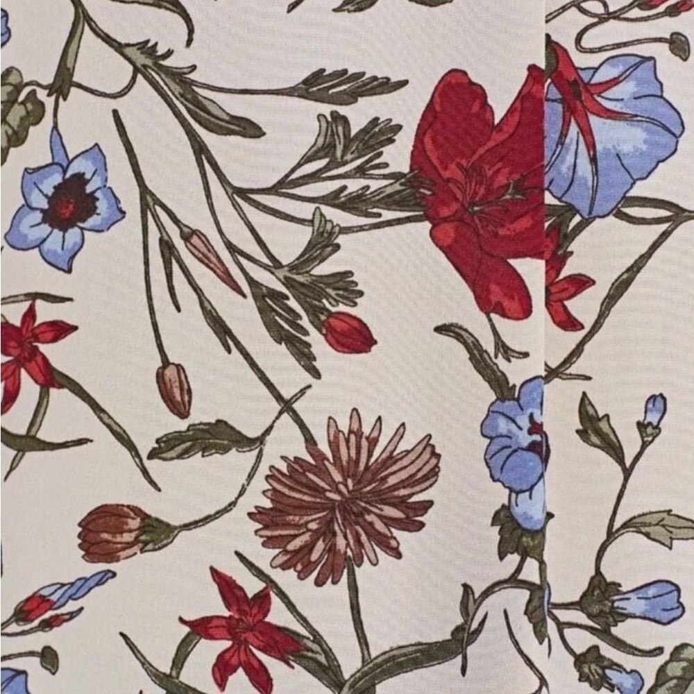 Zara Long Sleeve Floral Print Blouse Sz S - Picture 4 of 4